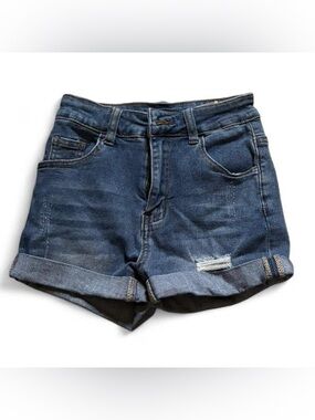 Aeropostale Denim Roll-Cuff Women’s Shorts - Blue